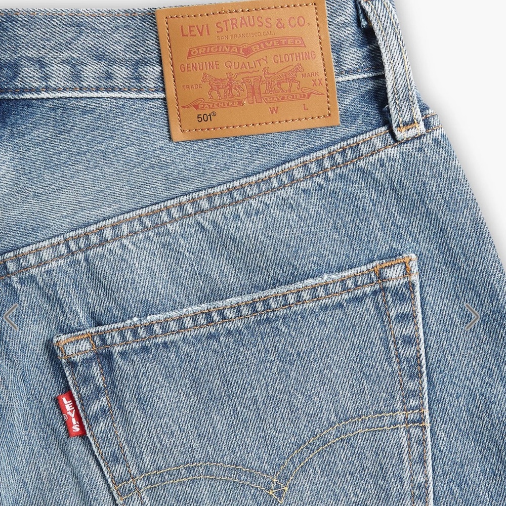 HOST PICK!!! ๐๐๐๐NWT Levi's Premium501 93 Straight WOMEN JEANS- Blue34"x 32" - Picture 6 of 9